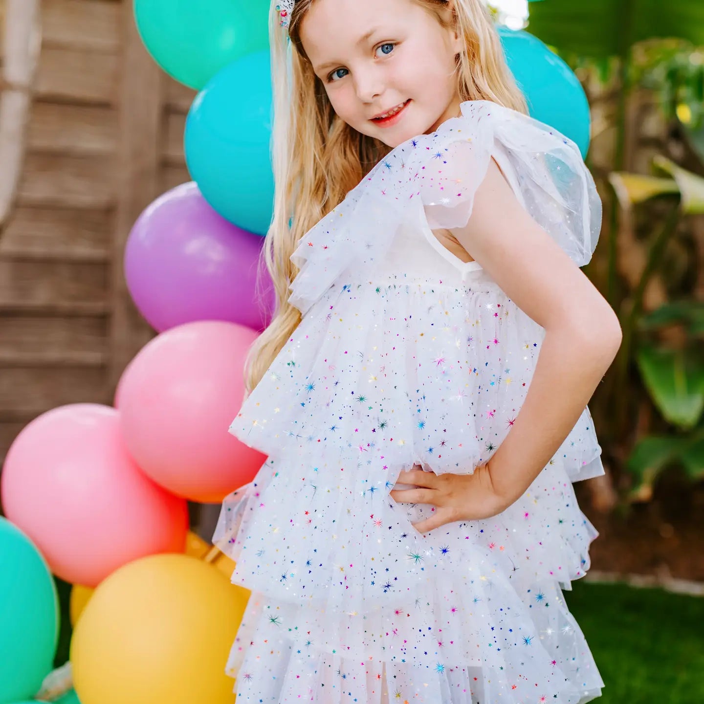 Rainbow Sparkle Jewel Dress
