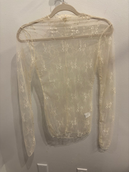 Lacey Layering Tee -Cream
