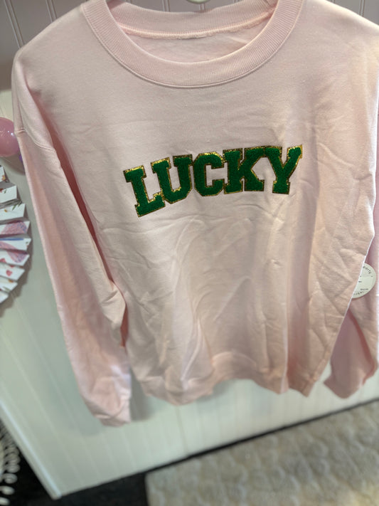 Pink Lucky Sweatshirt - Adult
