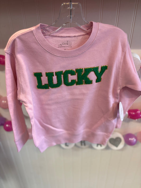 Pink Lucky Sweatshirt - Youth